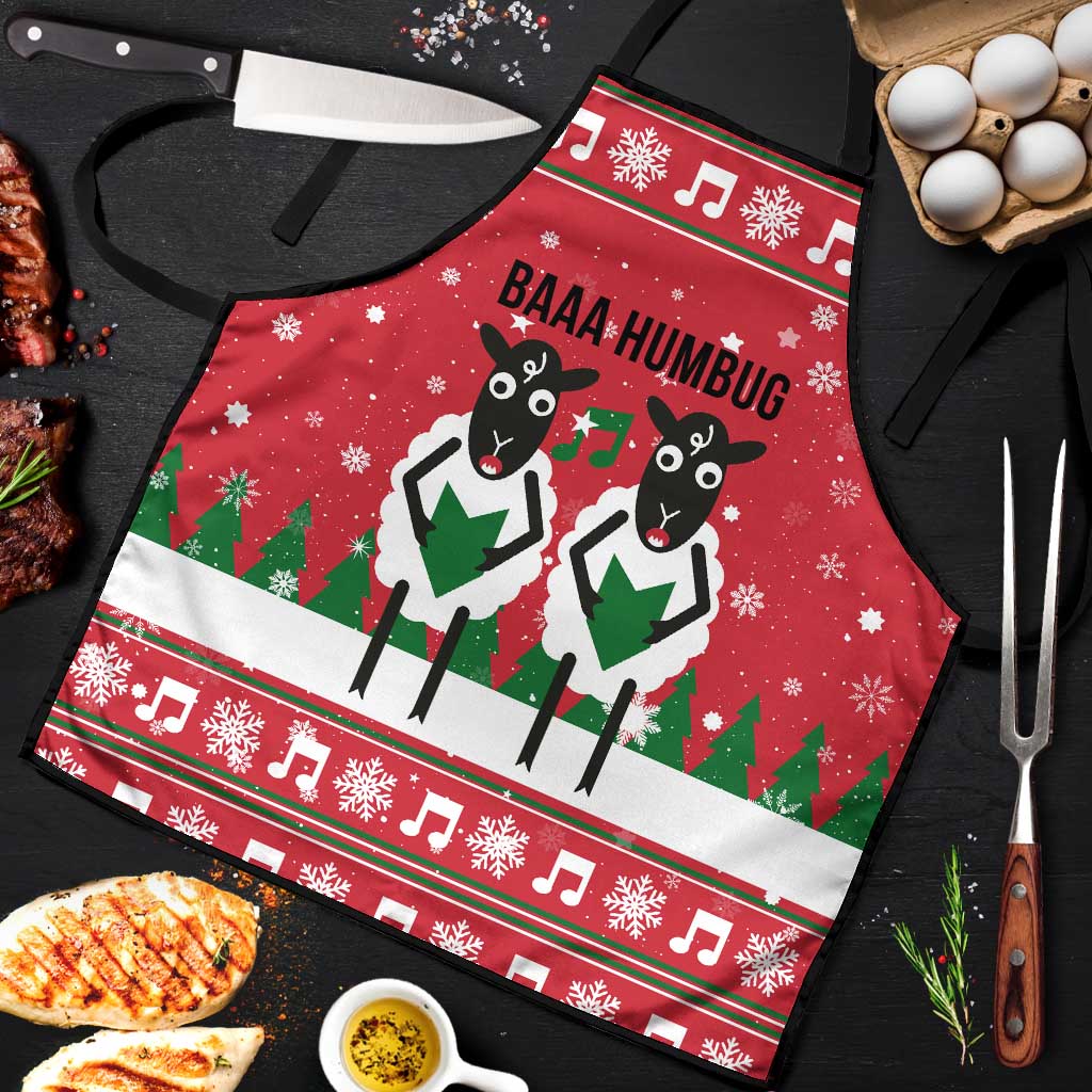 Vintage Sheep Music Christmas Apron Xmas Holiday Patterns - Wonder Print Shop
