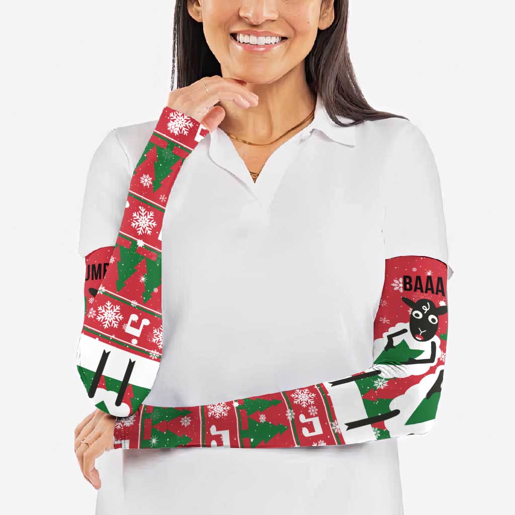 Vintage Sheep Music Christmas Arm Sleeves Xmas Holiday Patterns - Wonder Print Shop