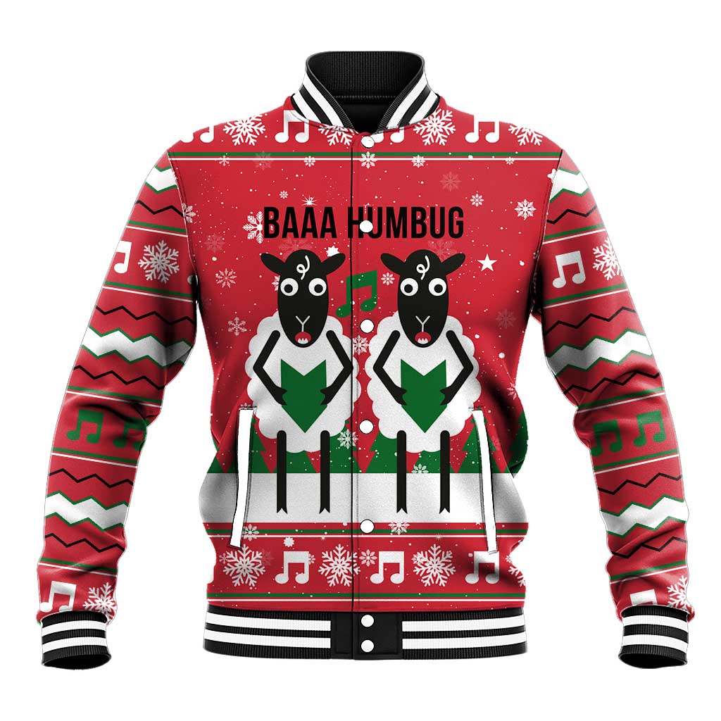 Vintage Sheep Music Christmas Baseball Jacket Xmas Holiday Patterns - Wonder Print Shop