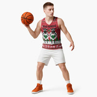 Vintage Sheep Music Christmas Basketball Jersey Xmas Holiday Patterns - Wonder Print Shop