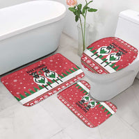 Vintage Sheep Music Christmas Bathroom Set Xmas Holiday Patterns - Wonder Print Shop