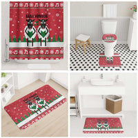 Vintage Sheep Music Christmas Bathroom Set Xmas Holiday Patterns - Wonder Print Shop