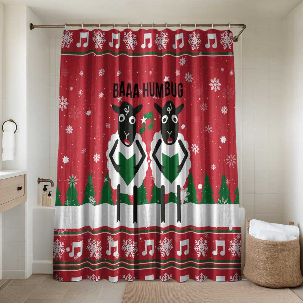 Vintage Sheep Music Christmas Bathroom Set Xmas Holiday Patterns - Wonder Print Shop