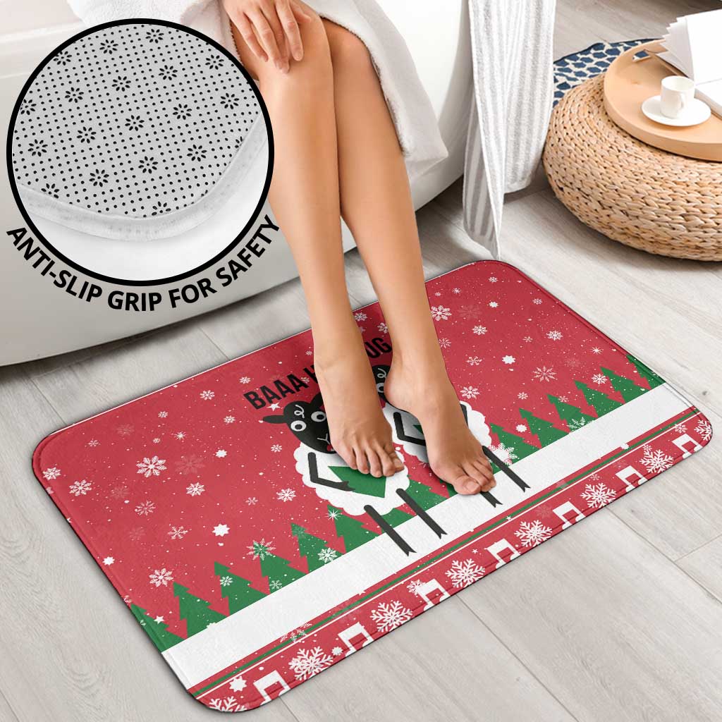 Vintage Sheep Music Christmas Bathroom Set Xmas Holiday Patterns - Wonder Print Shop