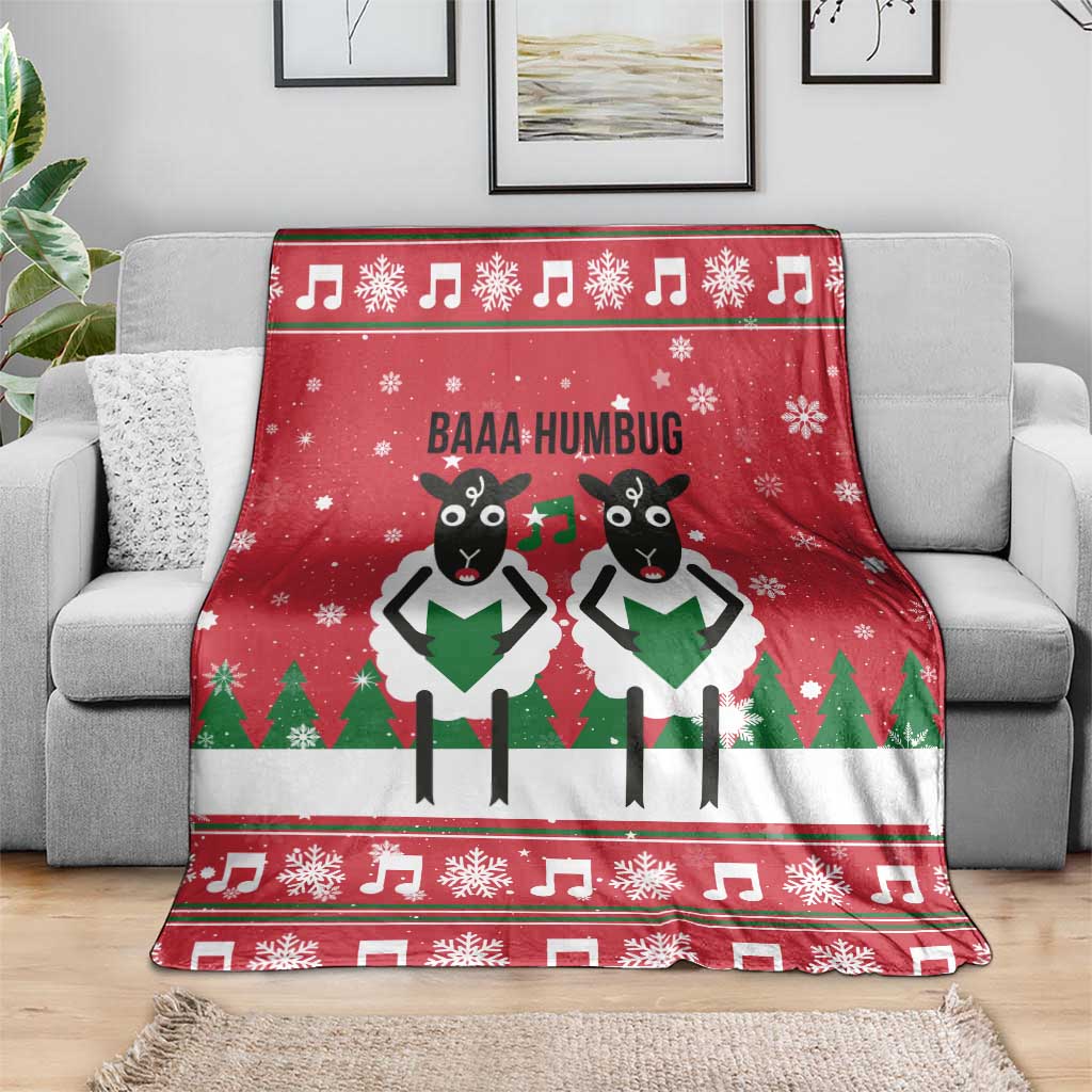Vintage Sheep Music Christmas Blanket Xmas Holiday Patterns - Wonder Print Shop