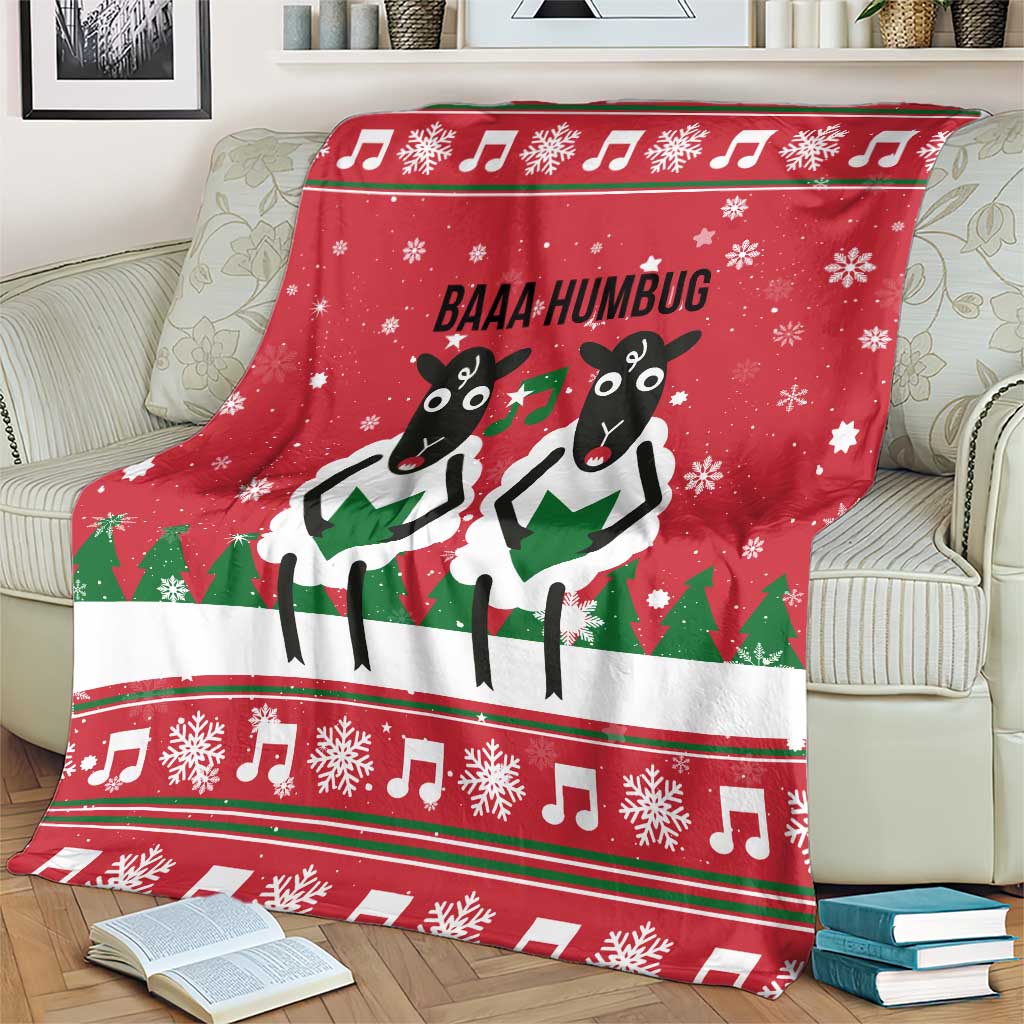 Vintage Sheep Music Christmas Blanket Xmas Holiday Patterns - Wonder Print Shop