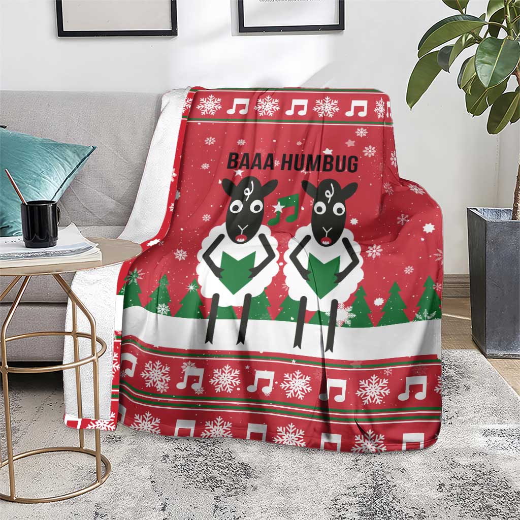 Vintage Sheep Music Christmas Blanket Xmas Holiday Patterns - Wonder Print Shop