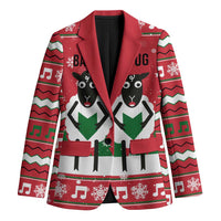 Vintage Sheep Music Christmas Blazer Xmas Holiday Patterns - Wonder Print Shop