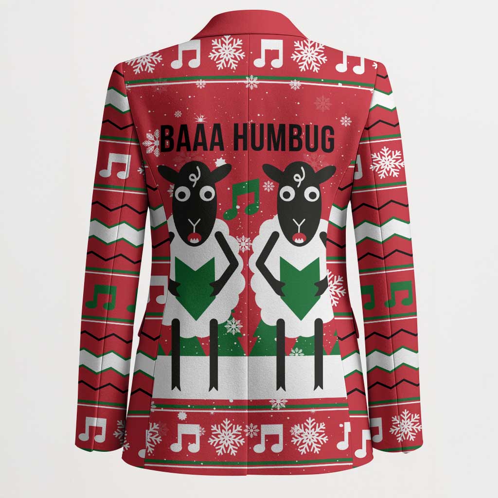Vintage Sheep Music Christmas Blazer Xmas Holiday Patterns - Wonder Print Shop