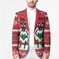 Vintage Sheep Music Christmas Blazer Xmas Holiday Patterns - Wonder Print Shop