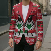 Vintage Sheep Music Christmas Blazer Xmas Holiday Patterns - Wonder Print Shop