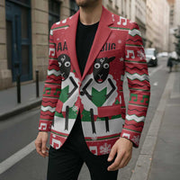Vintage Sheep Music Christmas Blazer Xmas Holiday Patterns - Wonder Print Shop