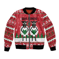Vintage Sheep Music Christmas Bomber Jacket Xmas Holiday Patterns - Wonder Print Shop
