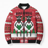 Vintage Sheep Music Christmas Bomber Puffer Jacket Xmas Holiday Patterns - Wonder Print Shop