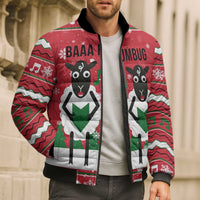 Vintage Sheep Music Christmas Bomber Puffer Jacket Xmas Holiday Patterns - Wonder Print Shop
