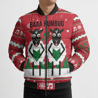 Vintage Sheep Music Christmas Bomber Puffer Jacket Xmas Holiday Patterns - Wonder Print Shop