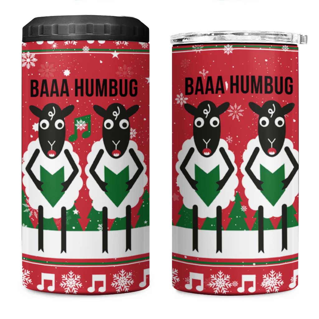 Vintage Sheep Music Christmas 4 in 1 Can Cooler Tumbler Xmas Holiday Patterns - Wonder Print Shop