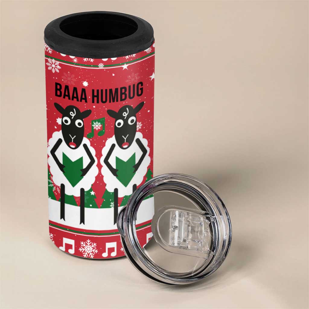 Vintage Sheep Music Christmas 4 in 1 Can Cooler Tumbler Xmas Holiday Patterns - Wonder Print Shop