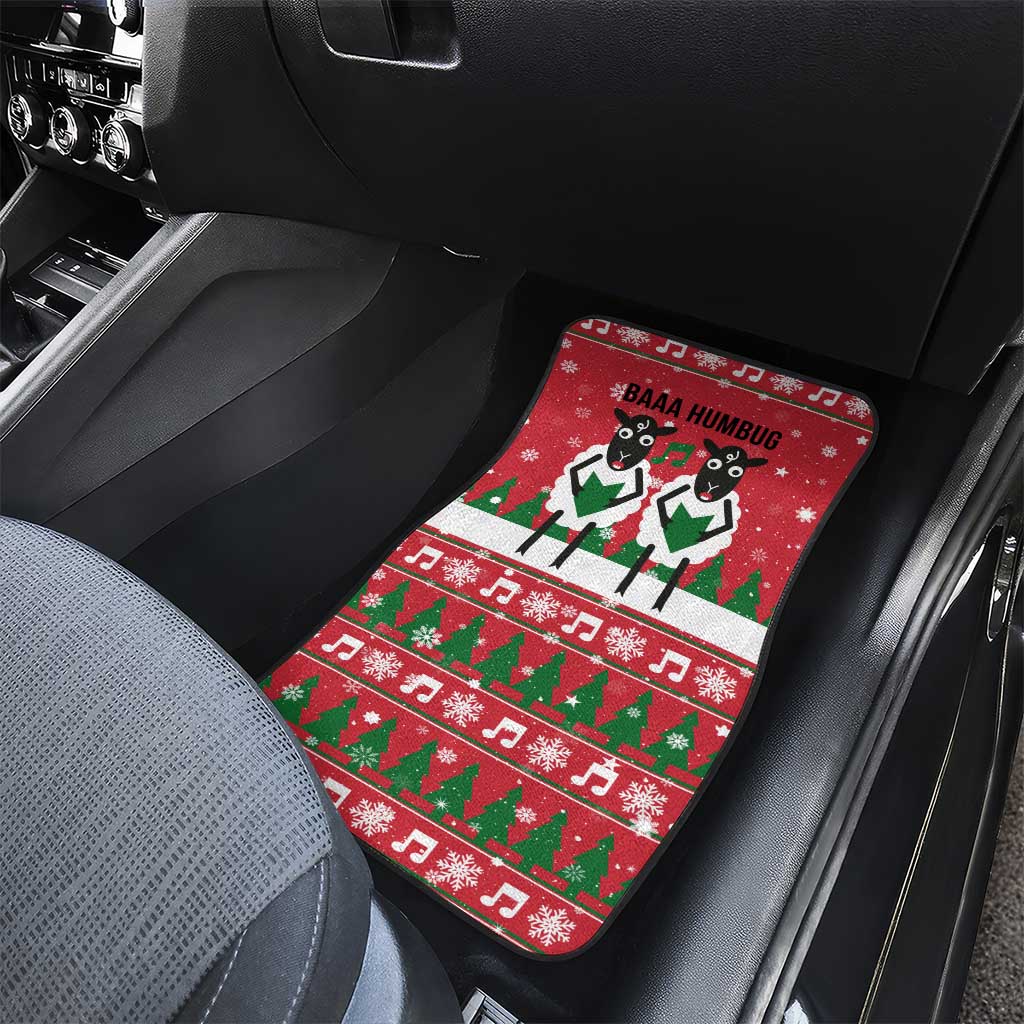 Vintage Sheep Music Christmas Car Mats Xmas Holiday Patterns - Wonder Print Shop