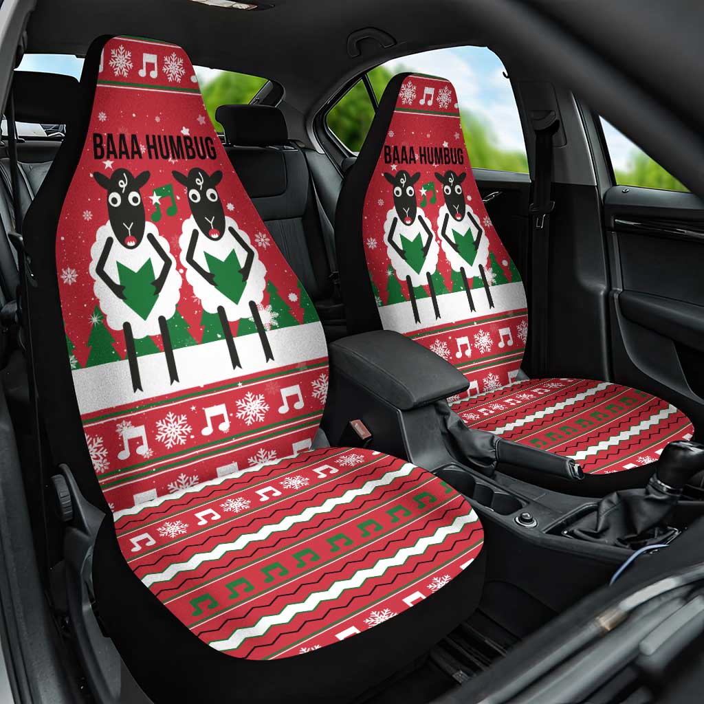 Vintage Sheep Music Christmas Car Seat Cover Xmas Holiday Patterns - Wonder Print Shop