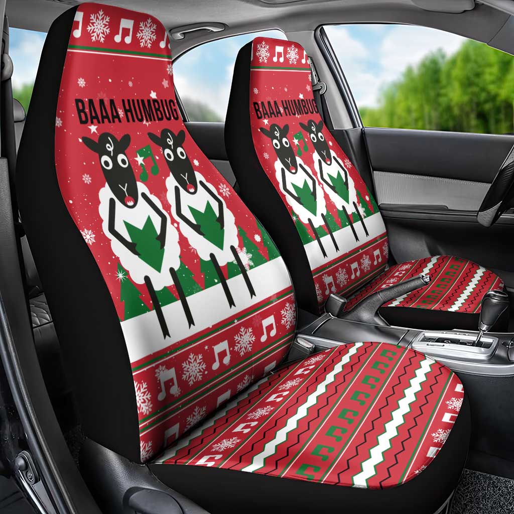 Vintage Sheep Music Christmas Car Seat Cover Xmas Holiday Patterns - Wonder Print Shop