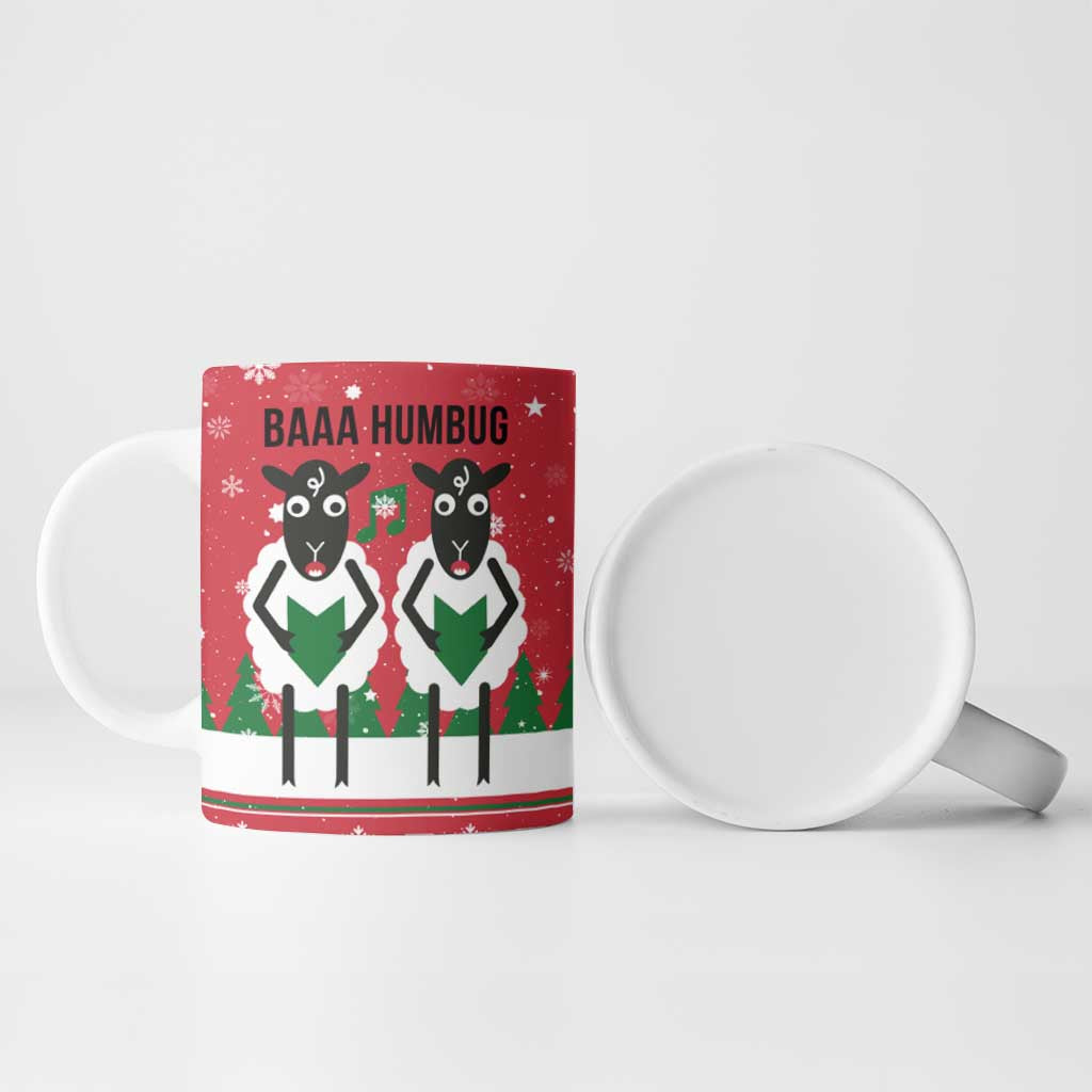 Vintage Sheep Music Christmas Ceramic Mug Xmas Holiday Patterns - Wonder Print Shop