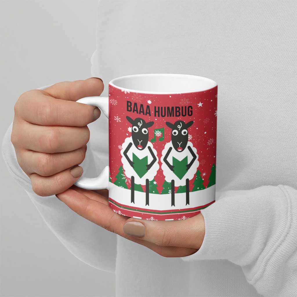 Vintage Sheep Music Christmas Ceramic Mug Xmas Holiday Patterns - Wonder Print Shop