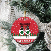 Vintage Sheep Music Christmas Ceramic Ornament Xmas Holiday Patterns - Wonder Print Shop