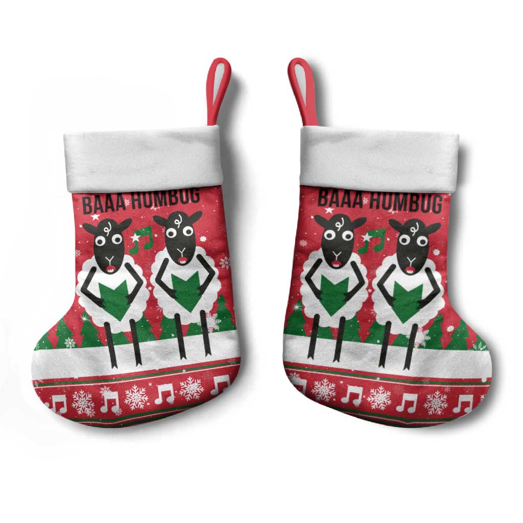 Vintage Sheep Music Christmas Stocking Xmas Holiday Patterns - Wonder Print Shop