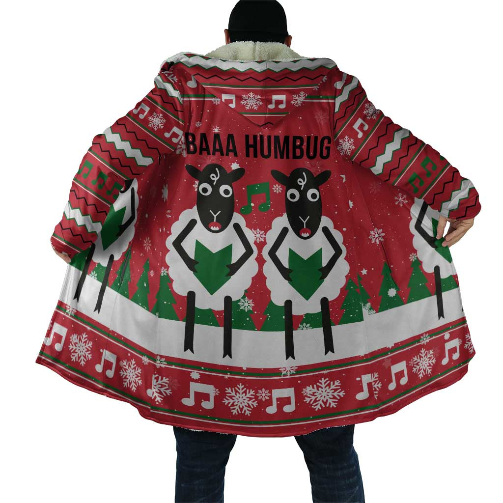 Vintage Sheep Music Christmas Cloak Xmas Holiday Patterns - Wonder Print Shop