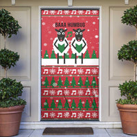 Vintage Sheep Music Christmas Door Cover Xmas Holiday Patterns - Wonder Print Shop