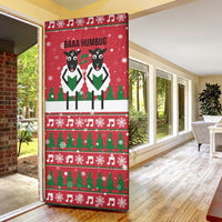 Vintage Sheep Music Christmas Door Cover Xmas Holiday Patterns - Wonder Print Shop