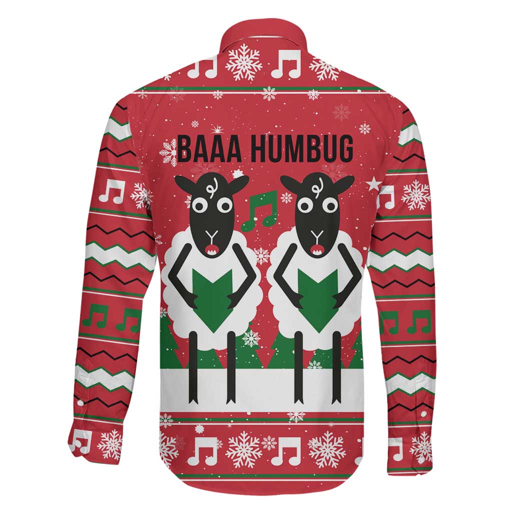 Vintage Sheep Music Christmas Family Matching Long Sleeve Bodycon Dress and Hawaiian Shirt Xmas Holiday Patterns - Wonder Print Shop