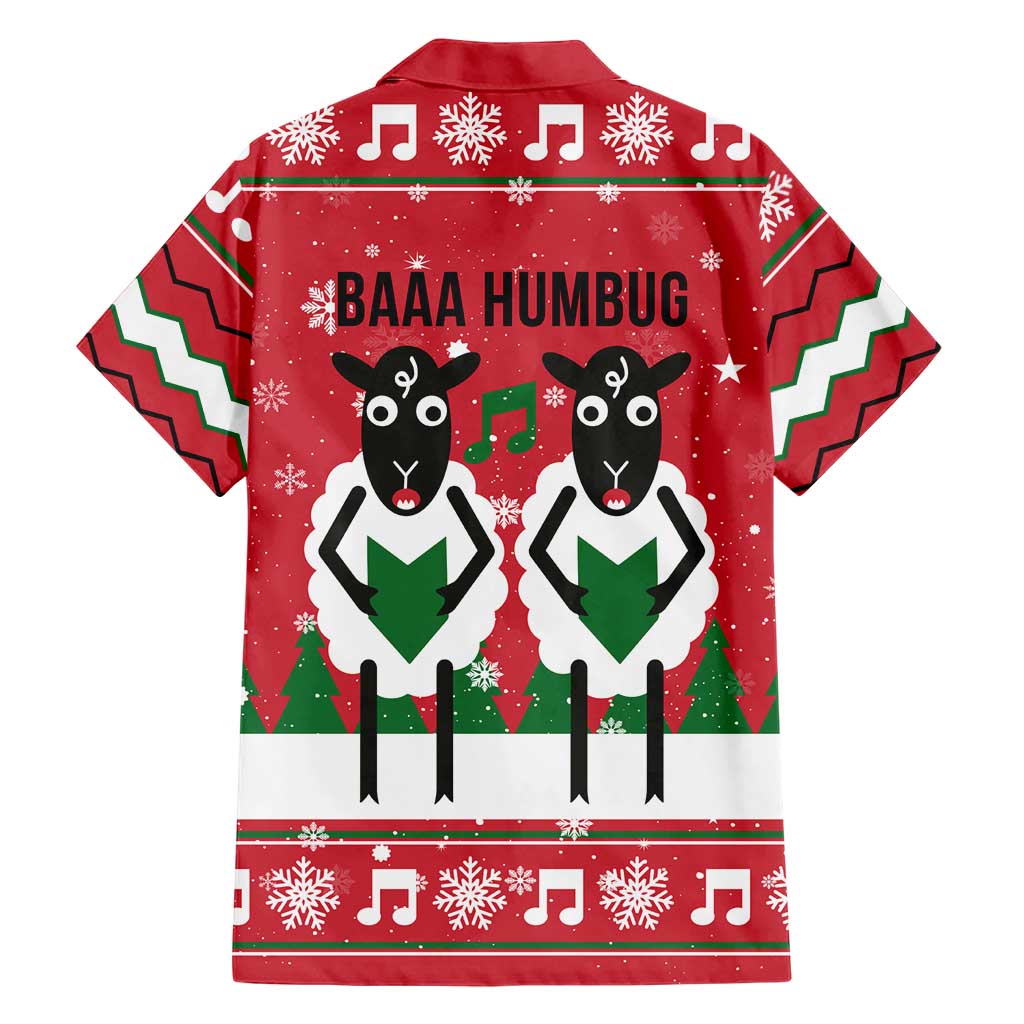 Vintage Sheep Music Christmas Family Matching Off Shoulder Maxi Dress and Hawaiian Shirt Xmas Holiday Patterns - Wonder Print Shop