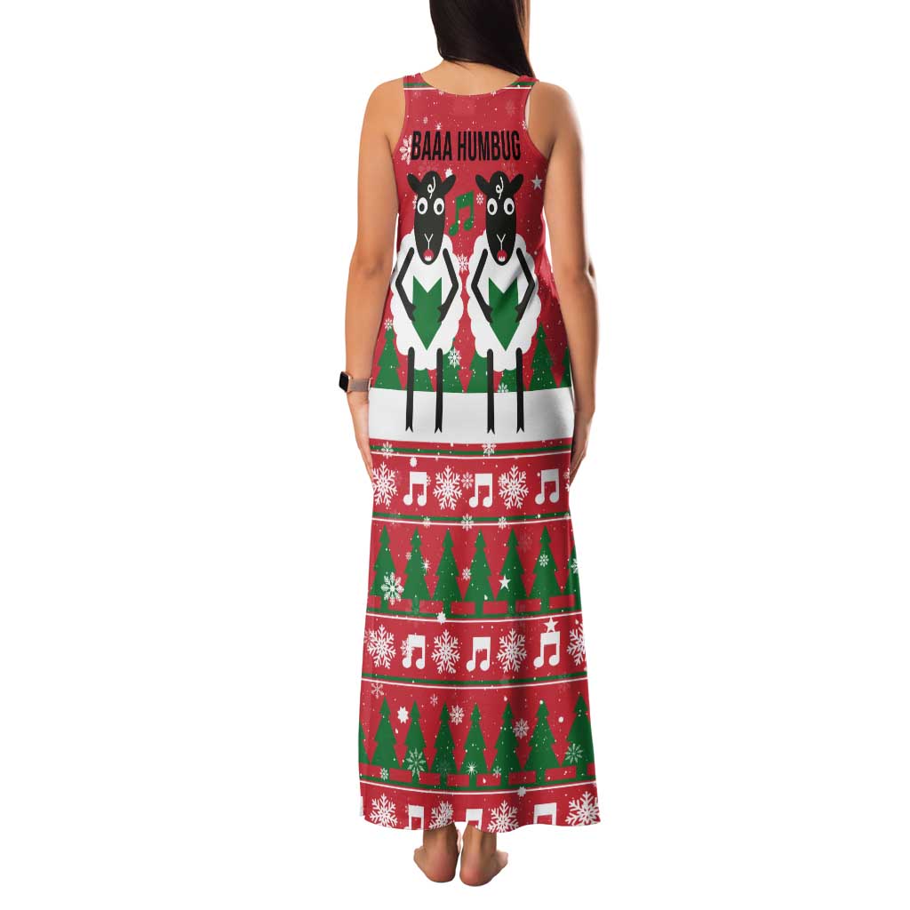 Vintage Sheep Music Christmas Family Matching Tank Maxi Dress and Hawaiian Shirt Xmas Holiday Patterns - Wonder Print Shop