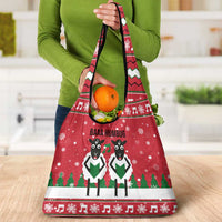 Vintage Sheep Music Christmas Grocery Bag Xmas Holiday Patterns - Wonder Print Shop