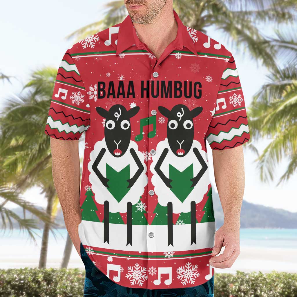 Vintage Sheep Music Christmas Hawaiian Shirt Xmas Holiday Patterns - Wonder Print Shop