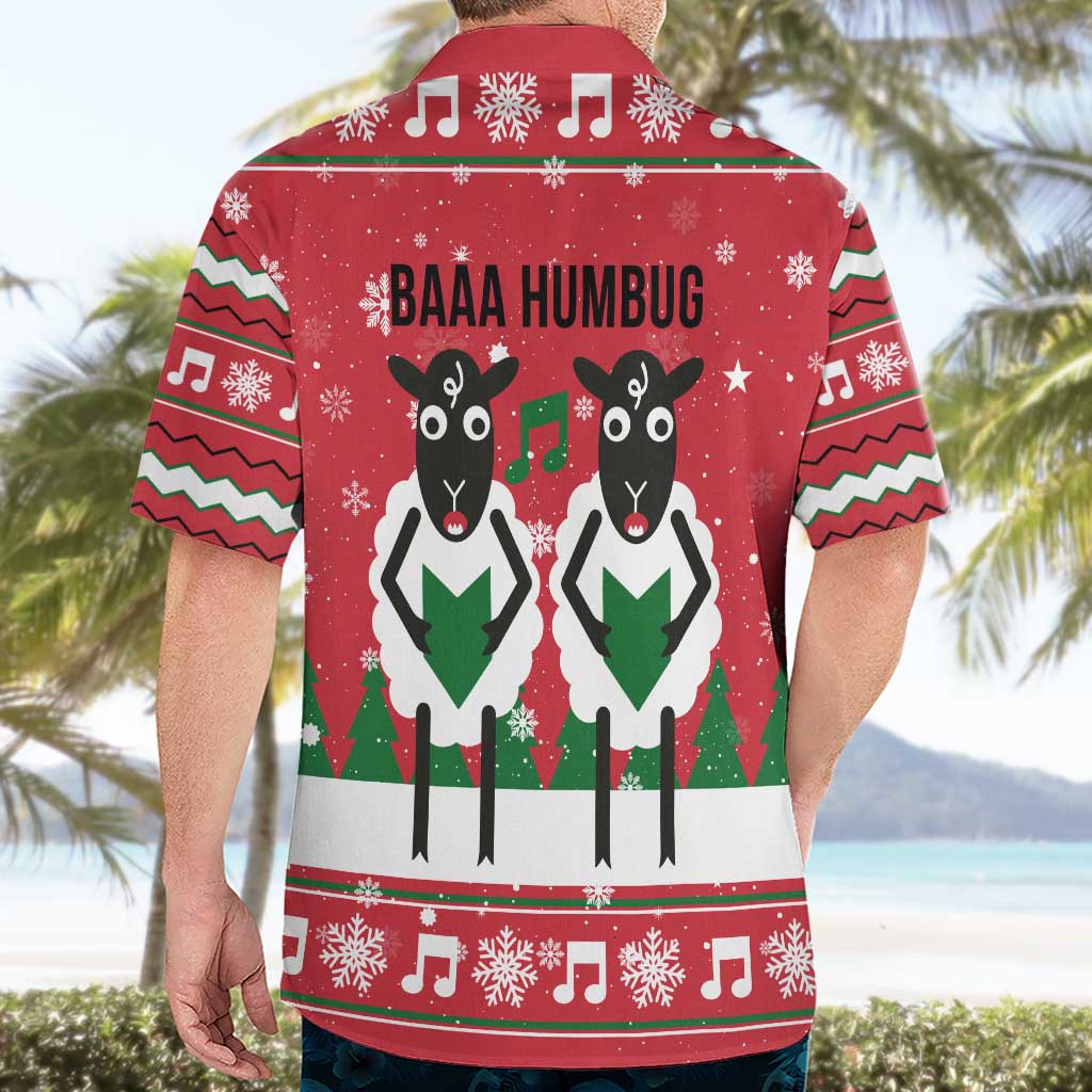 Vintage Sheep Music Christmas Hawaiian Shirt Xmas Holiday Patterns - Wonder Print Shop