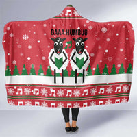 Vintage Sheep Music Christmas Hooded Blanket Xmas Holiday Patterns - Wonder Print Shop