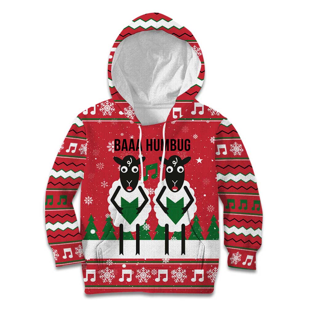 Vintage Sheep Music Christmas Kid Hoodie Xmas Holiday Patterns - Wonder Print Shop