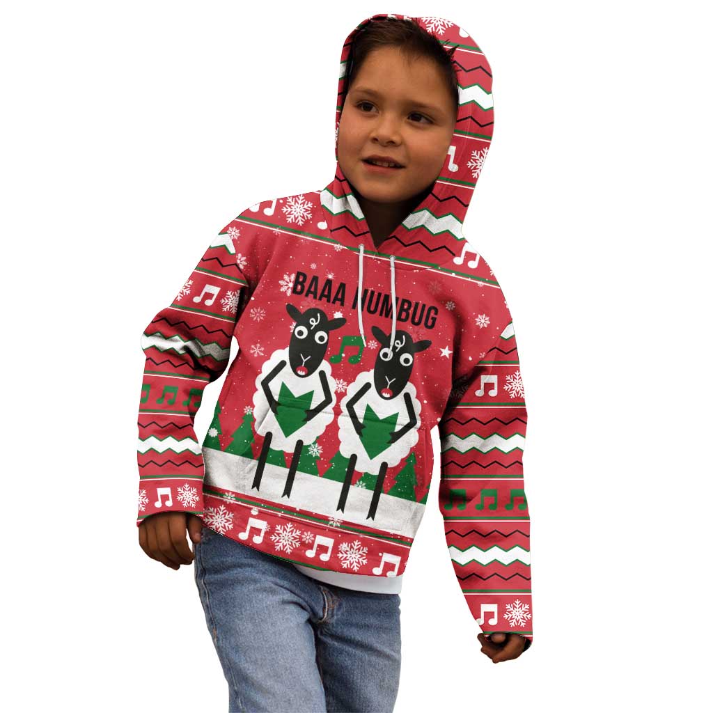 Vintage Sheep Music Christmas Kid Hoodie Xmas Holiday Patterns - Wonder Print Shop