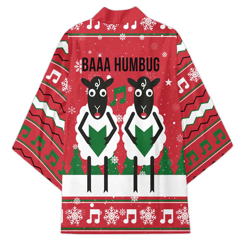 Vintage Sheep Music Christmas Kimono Xmas Holiday Patterns - Wonder Print Shop