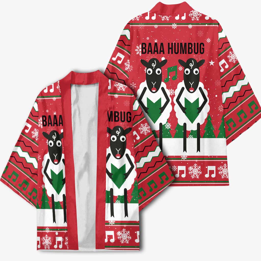 Vintage Sheep Music Christmas Kimono Xmas Holiday Patterns - Wonder Print Shop