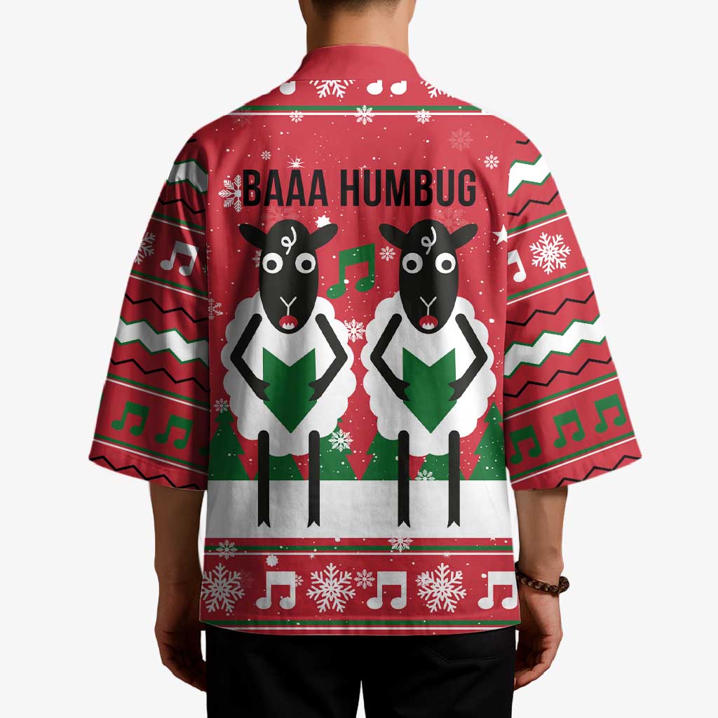 Vintage Sheep Music Christmas Kimono Xmas Holiday Patterns - Wonder Print Shop