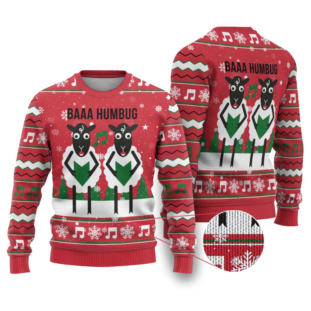 Vintage Sheep Music Christmas Ugly Christmas Sweater Xmas Holiday Patterns - Wonder Print Shop