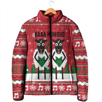 Vintage Sheep Music Christmas Padded Jacket Xmas Holiday Patterns - Wonder Print Shop