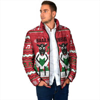 Vintage Sheep Music Christmas Padded Jacket Xmas Holiday Patterns - Wonder Print Shop