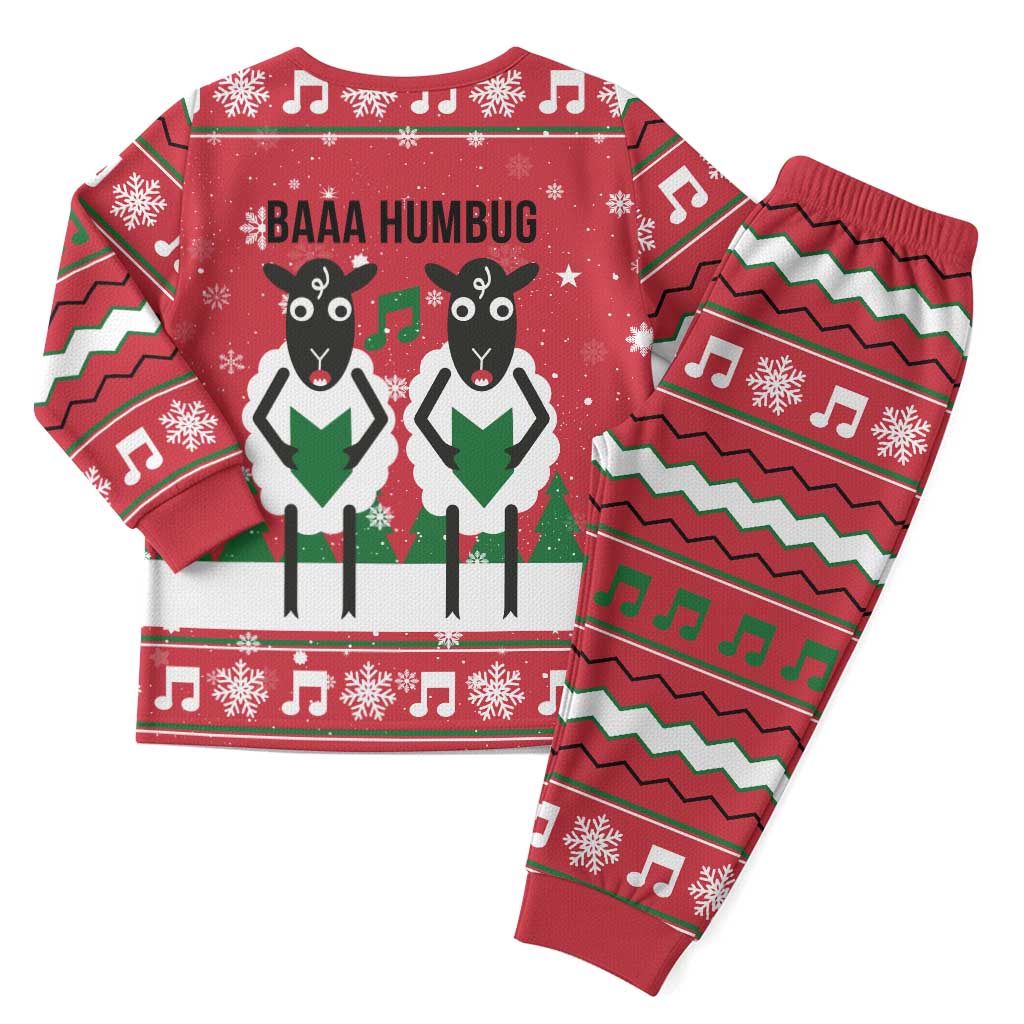 Vintage Sheep Music Christmas Pajama Set Xmas Holiday Patterns - Wonder Print Shop