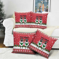 Vintage Sheep Music Christmas Pillow Cover Xmas Holiday Patterns - Wonder Print Shop