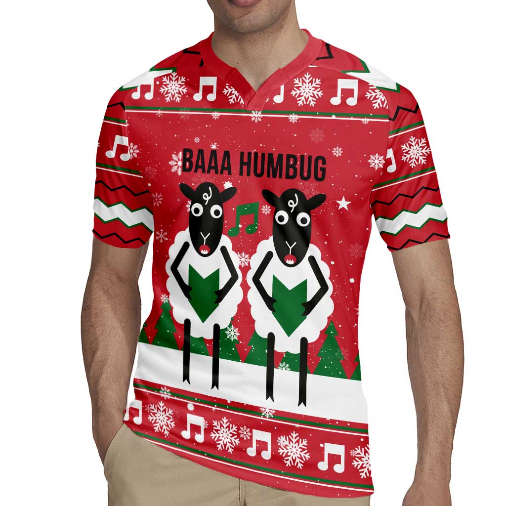 Vintage Sheep Music Christmas Rugby Jersey Xmas Holiday Patterns - Wonder Print Shop